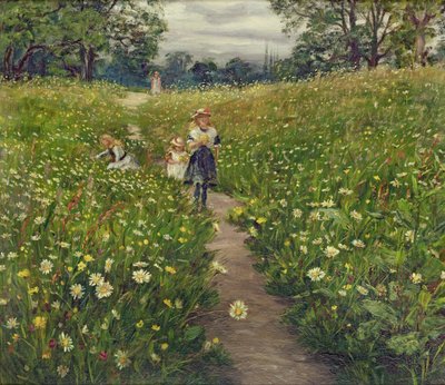 Gathering Wild Flowers by Philip Richard Morris